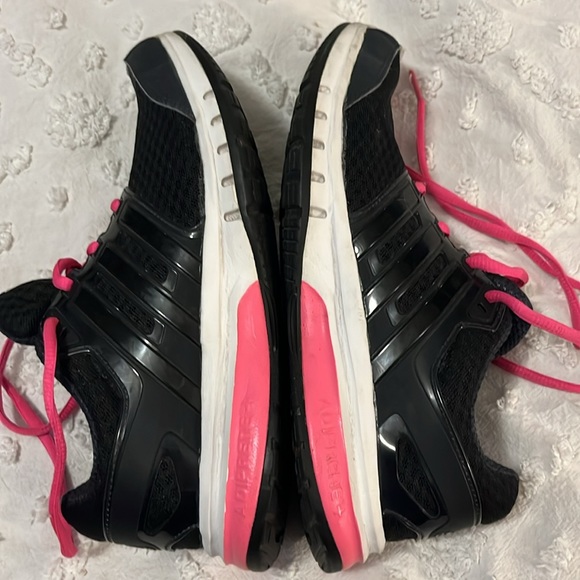 Adidas Adiprene + Black & Hot Pink Running Shoes Lace Up Sneakers Sz 7.5 - Picture 8 of 10